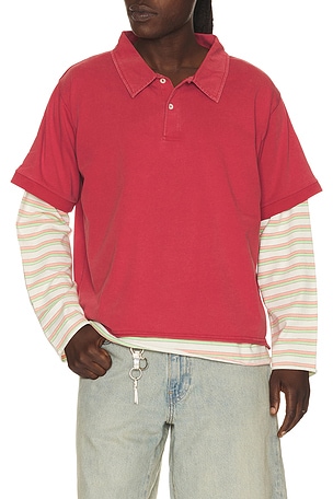 Double Layer Stripe Tee Found