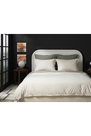 Parachute Percale Sham Set in White