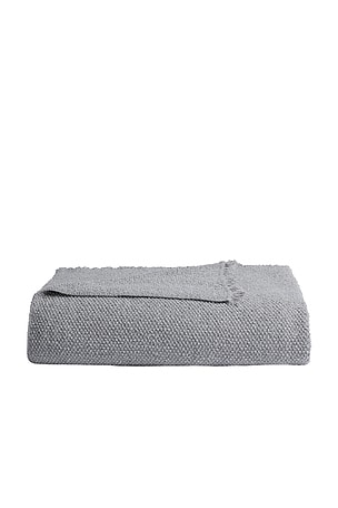 Cotton Boucle Throw in Warm Grey Parachute