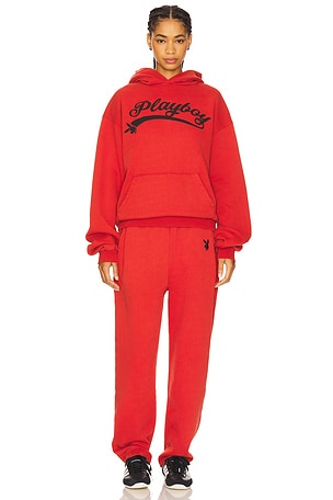 Logo Hoodie and Sweatpant Set Playboy