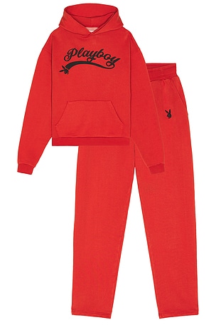 Logo Hoodie and Sweatpant Set Playboy