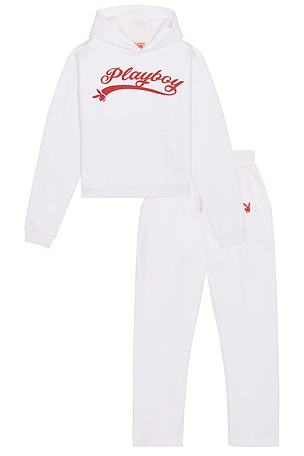Logo Hoodie and Sweatpant Set Playboy