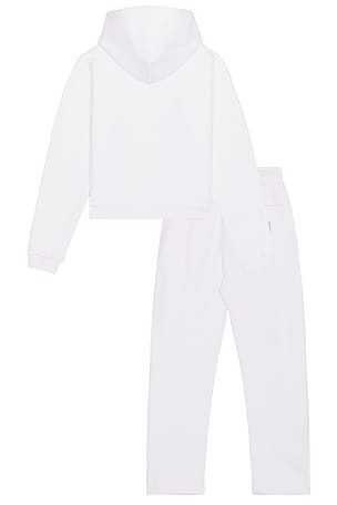 Playboy Logo Hoodie and Sweatpant Set in White. Size XL/1X. Also