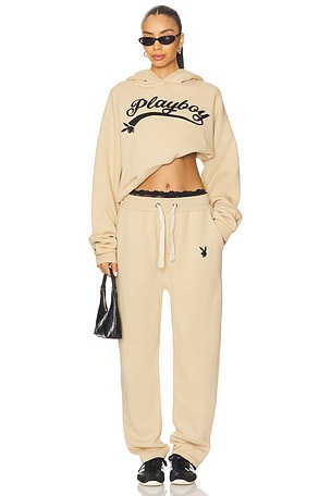 Logo Hoodie and Sweatpant Set Playboy