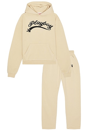Logo Hoodie and Sweatpant Set Playboy