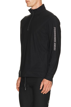 Paradise Zero Web Tech Quarter Zip in Black
