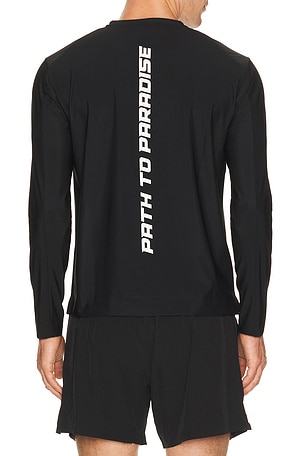 Paradise Zero Web Tech Long Sleeve Tee in Black