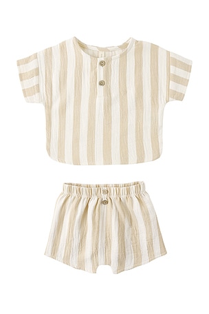 Woven Boxy Top & Short Set QUINCY MAE