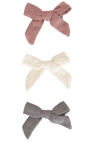 QUINCY MAE Kids Bow W Clip Set Of 3