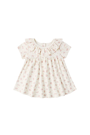 Ruffle Collar Jersey Dress QUINCY MAE