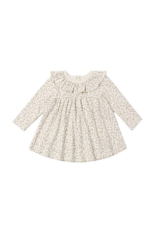 Kids Ruffle Collar Jersey Dress QUINCY MAE