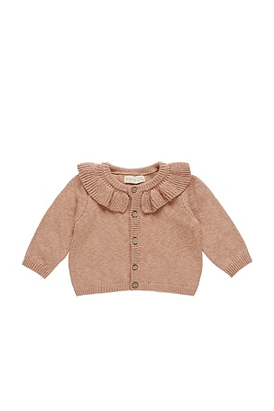 Ruffle Collar Cardigan QUINCY MAE