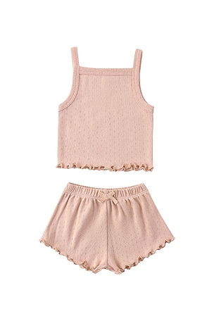 Pointelle Tank & Shortie Set QUINCY MAE