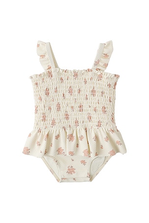 Smocked One Piece Swimsuit QUINCY MAE