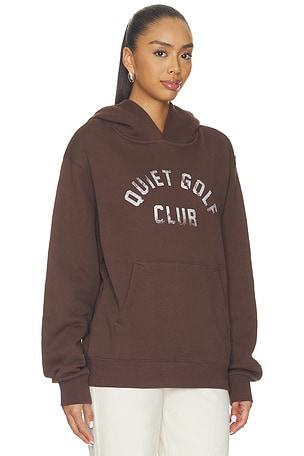 Quiet Golf QGC Hoodie in Brown