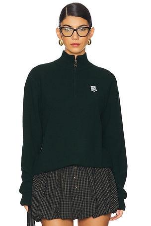 Qg Owl Mesh Knit Quarter Zip Quiet Golf