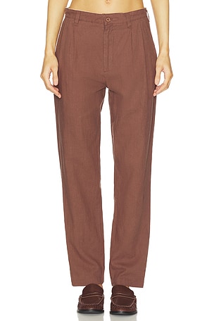Heritage Pleated Linen Pants Quiet Golf