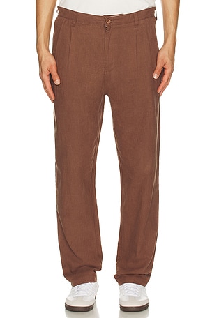 Heritage Pleated Linen Pants Quiet Golf