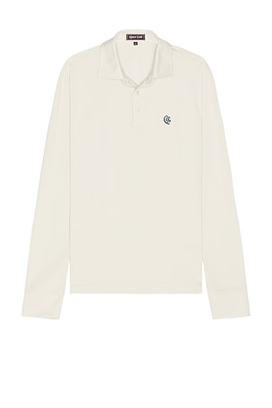 Monogram Long Sleeve Polo Quiet Golf