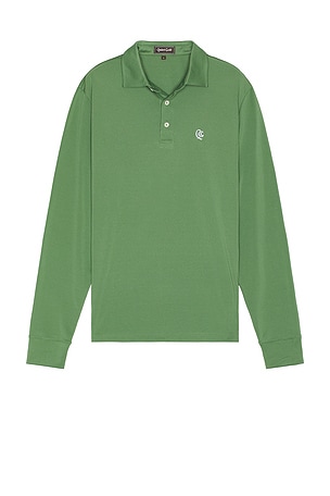 Monogram Long Sleeve Polo Quiet Golf