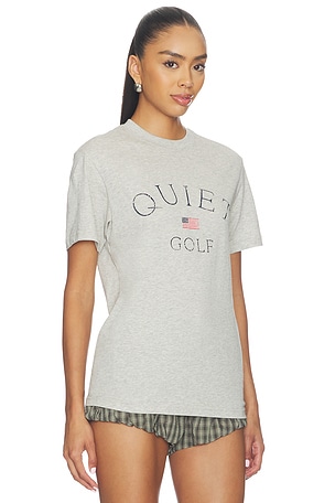 Quiet Golf USA T-Shirt in Grey