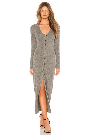 Rachel Pally Metallic Rib Sweater Dress in Charcoal & Gold | REVOLVE Rachel Pally Metallic Rib Sweater Dress in Charcoal & Gold | REVOLVE