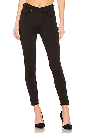 Rag \u0026 Bone JEAN SKINNY HIGH RISE SKINNY en Black | REVOLVE