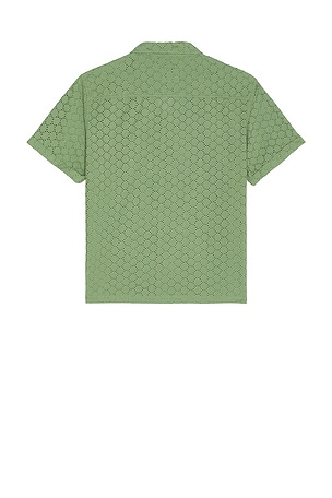 Rails Tyler Button Down Camp Shirt in Green