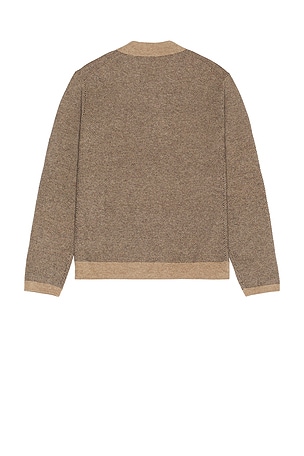 Rails Anders Long Sleeve Polo in Brown