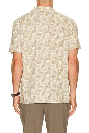 Rails Waimea Short Sleeve Shirt in Banana Leaf Khaki. Size L. Also