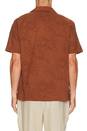 Rails Tyler Short Sleeve Shirt in Brown