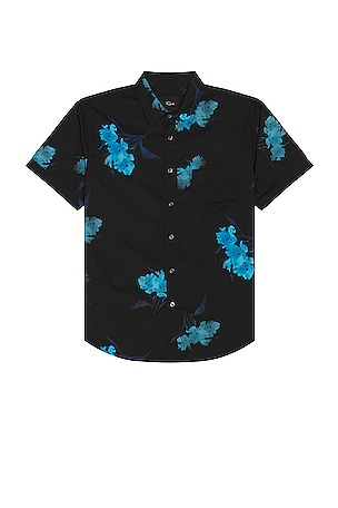 SPACE JUNK BLACK HAWAIIAN SHIRT - DOUBLE RAINBOUU