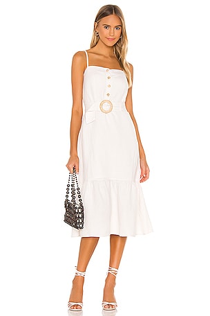 Rails Astrid Midi Dress in Stone | REVOLVE
