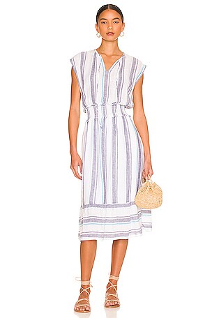 Rails Ashlyn Midi Dress in Aegean Blue Stripe REVOLVE