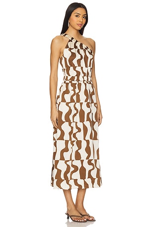 Rails India Midi Dress in Brown