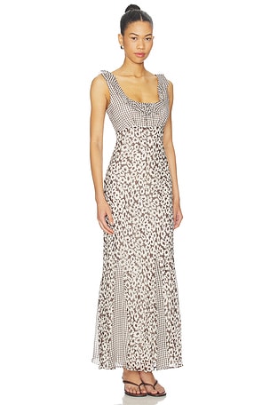 Rails Dahlia Dress in Brown,White