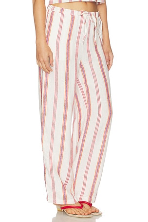 Rails X Giadzy Emmie Pant in White,Red