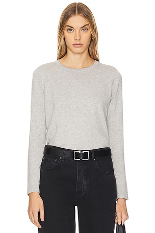 Cotton Cashmere Long Sleeve Tee Rails