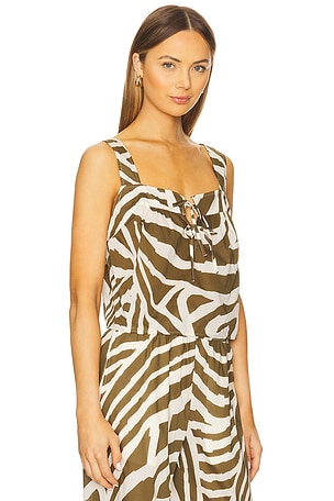 Rails Blythe Top in Olive,Ivory