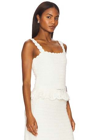 Rails Estefania Top in White