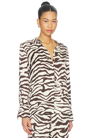 Rails Saige Top in Brown,Cream. Size XS. Also