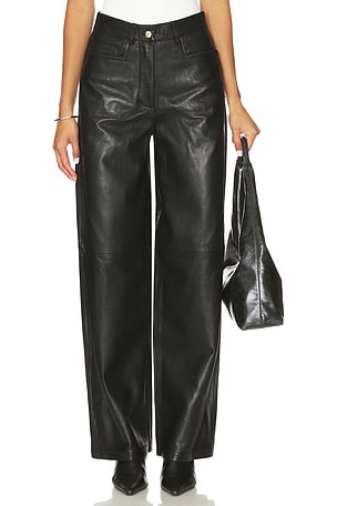 Cocoon Leather Pants REMAIN