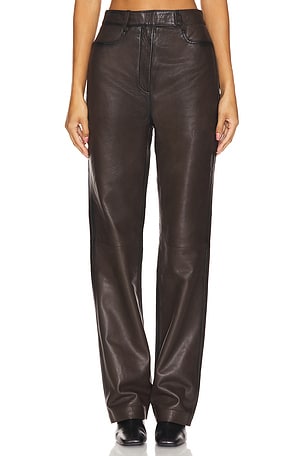 Straight Leg Leather PantsREMAIN$510