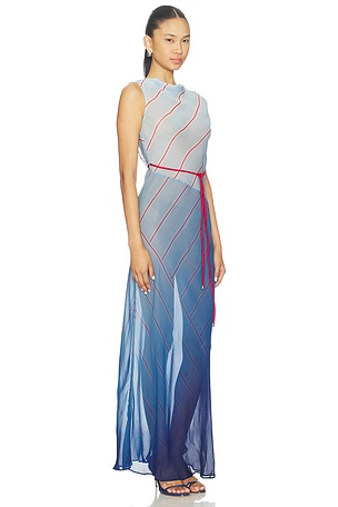 ROAME. Capri Maxi Dress in Blue. Size XL. Also