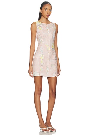 ROAME. Ophelia Mini Dress in Pink. Size XS. Also