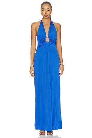 Sawyer Cupro Halter Dress ROAME.