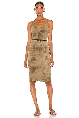 Raquel Allegra X REVOLVE Layer Tank Dress in Army Tie Dye | REVOLVE