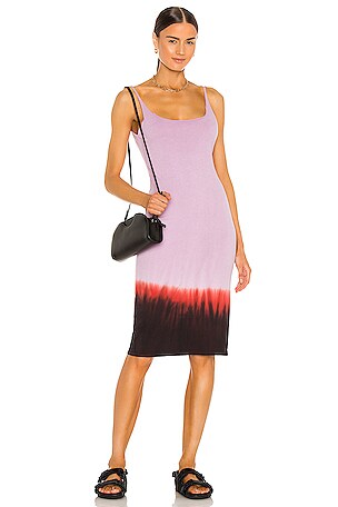 Raquel Allegra Layering Tank Dress in Purple Horizon Tie Dye | REVOLVE