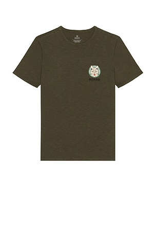 ROARK Helkatts Organic Tee in Army