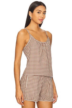 RAT BOI Keyhole Camisole in Brown